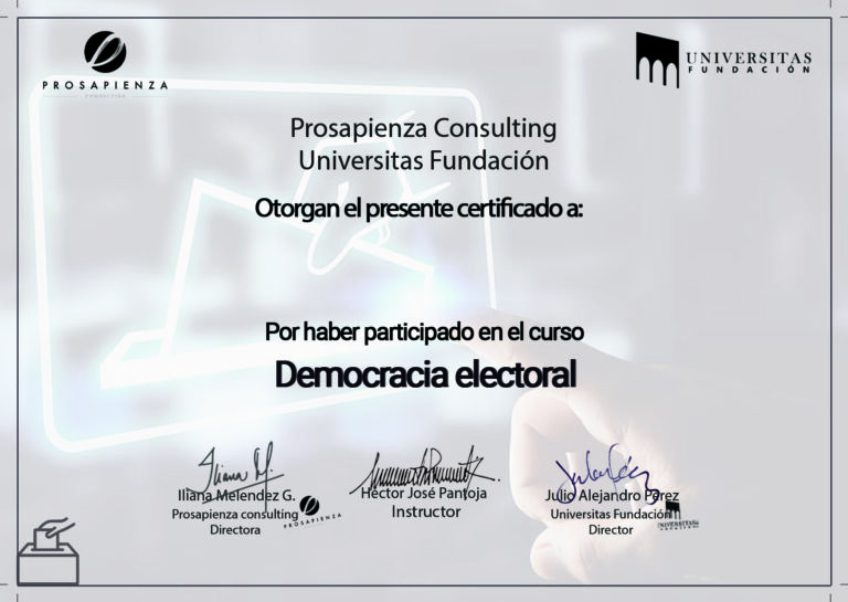 Certificado Democracia